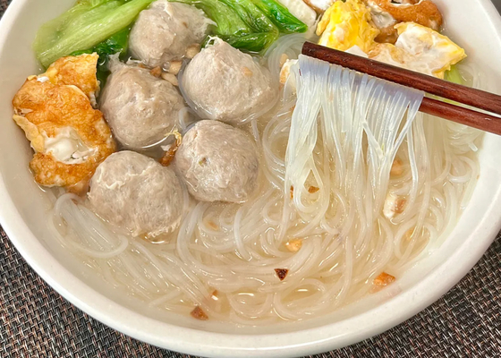 Vermicelli de feijão natural 5 a 7 minutos Tempo de cozimento Tipo não frito