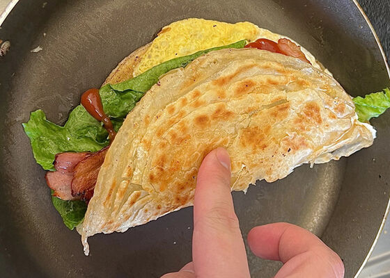 Fábrica chinesa de Paratha congelados - Padrão da UE, Roti Paratha para exportação a granel para fast food e takeaways da UE